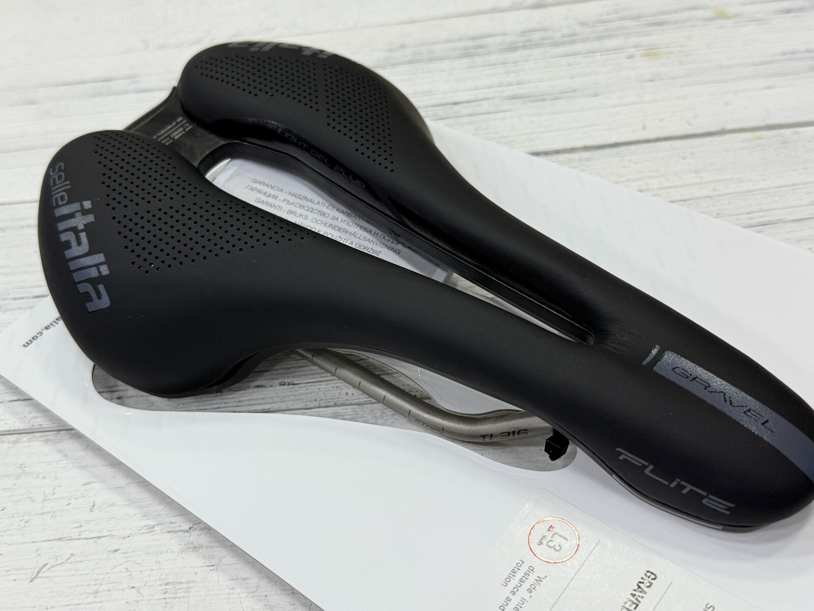 Selle Italia Flite Boost Gravel L3 TI316 Superflow Saddle (Black)