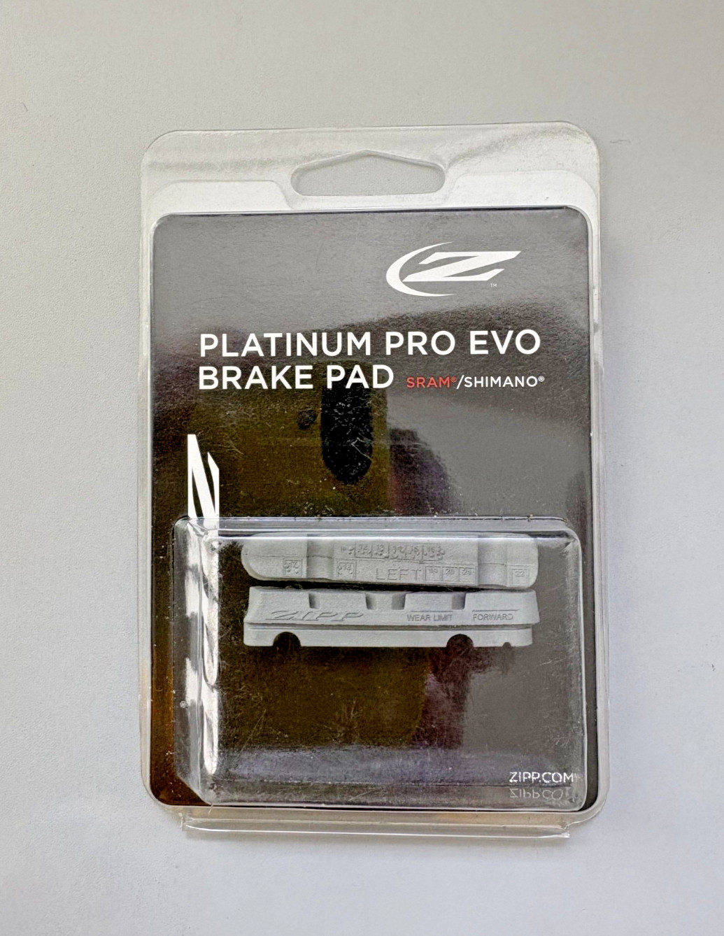 One (1) Set Zipp Platinum Pro Evo Brake Pad Inserts for Carbon Rims Shimano/SRAM