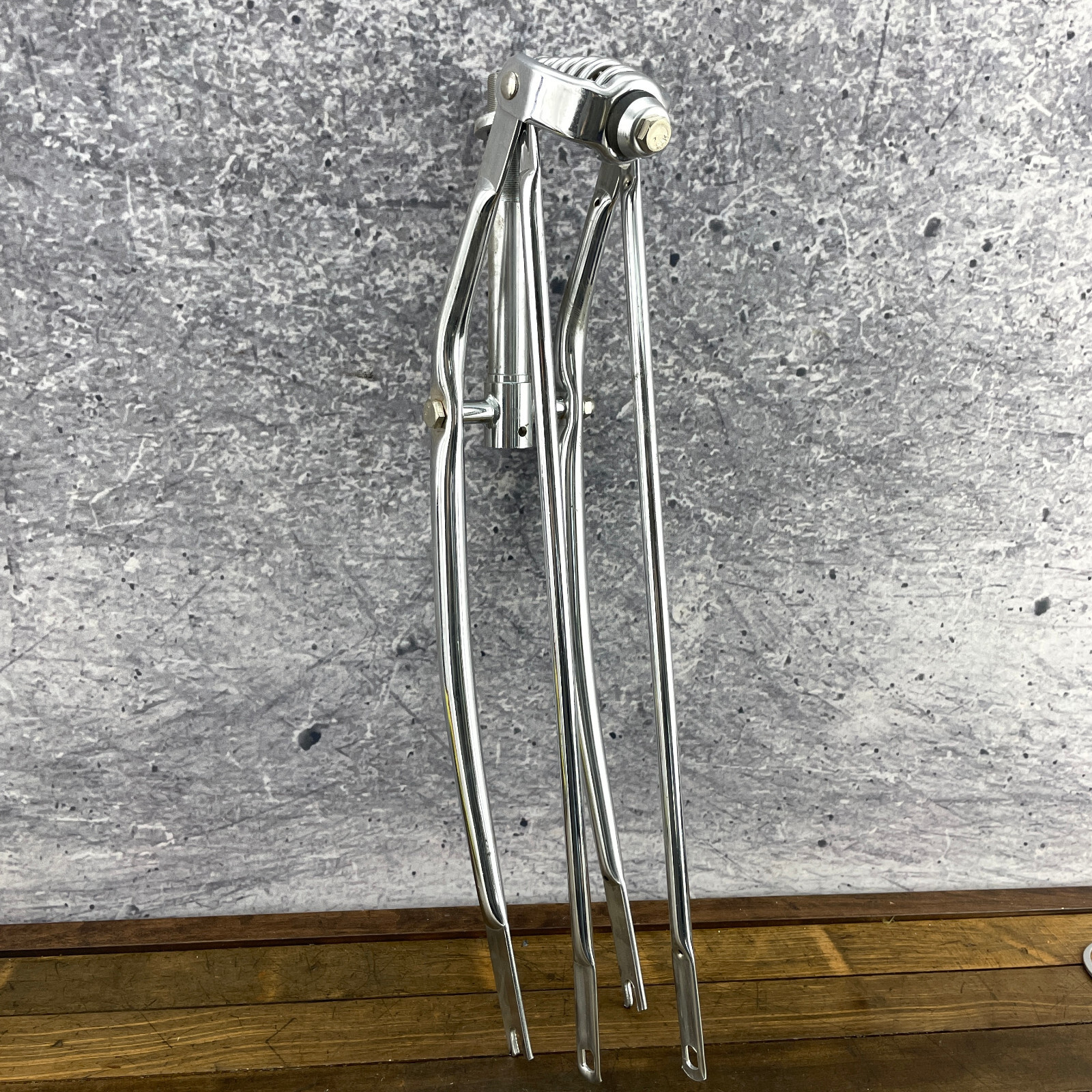 Springer Fork 26 x 1 in Threaded Chrome Spring Chopper Lowrider Vintage Rat Rod