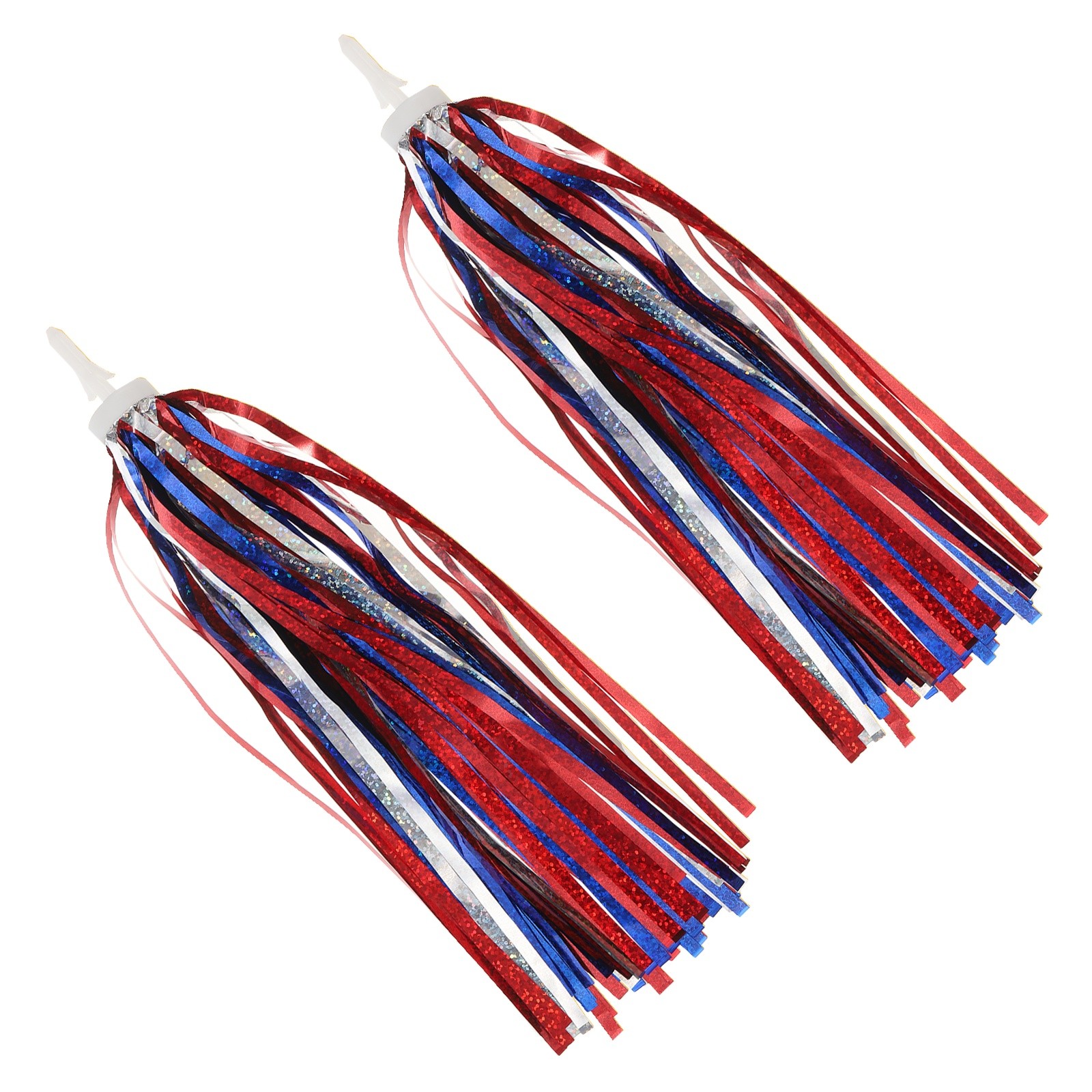 Bike Streamers Scooter Handlebar Tassels Grips Ribbon Decorations Red Blue