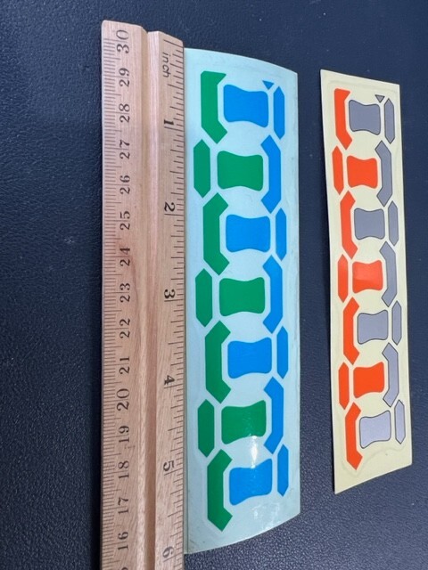 ! ONE PAIR VINTAGE BARRACUDA OLD SCHOOL ATB TIRE TREAD DECALS YOU PICK COLORS