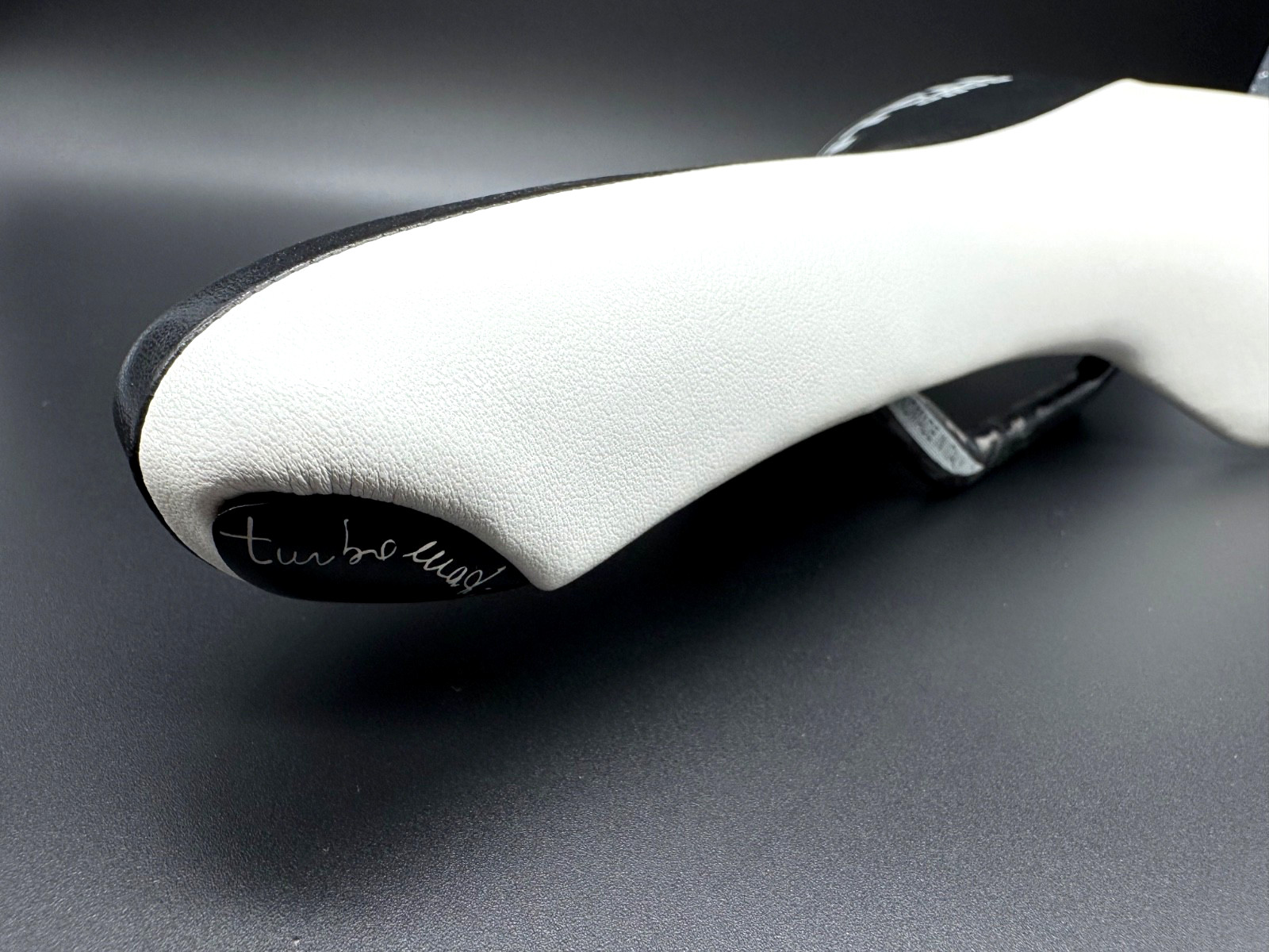NOS Selle Italia Turbomatic White Black Bike Saddle Carbon Rails 2009