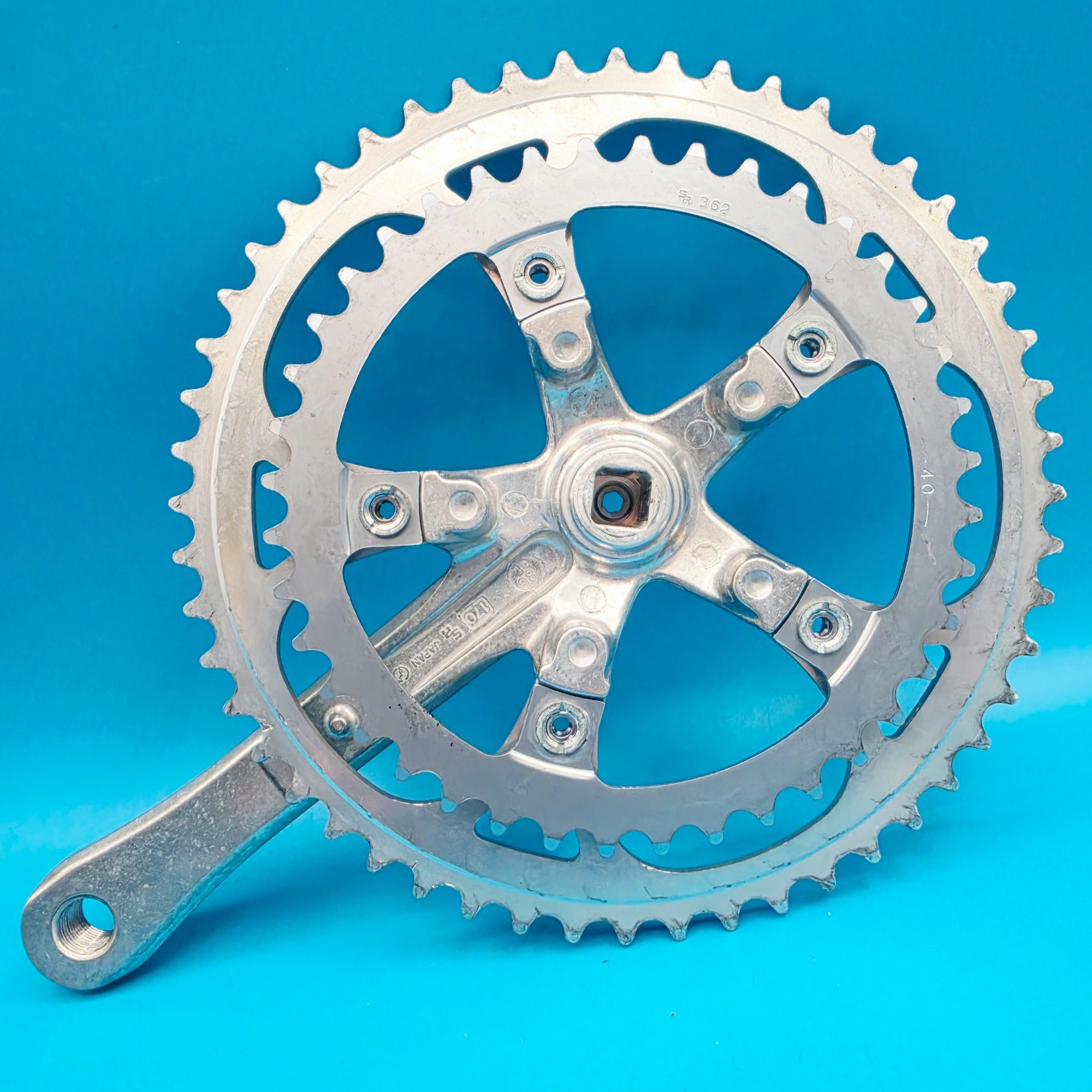 Vintage SR Sakae SA Square Taper Crankset 170mm 110 BCD 52/40 Toothf29