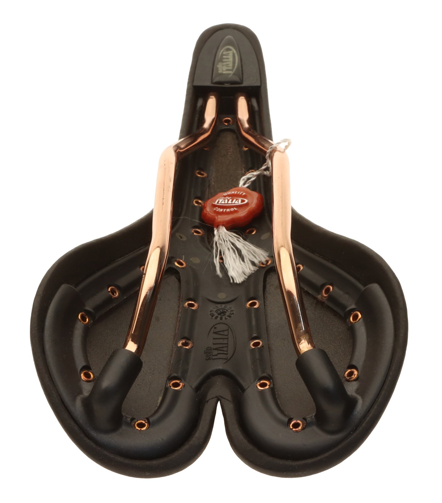 Selle Italia Storika Saddle Ti Alloy Rail Black Leather Copper Rivet NOS NIB NEW