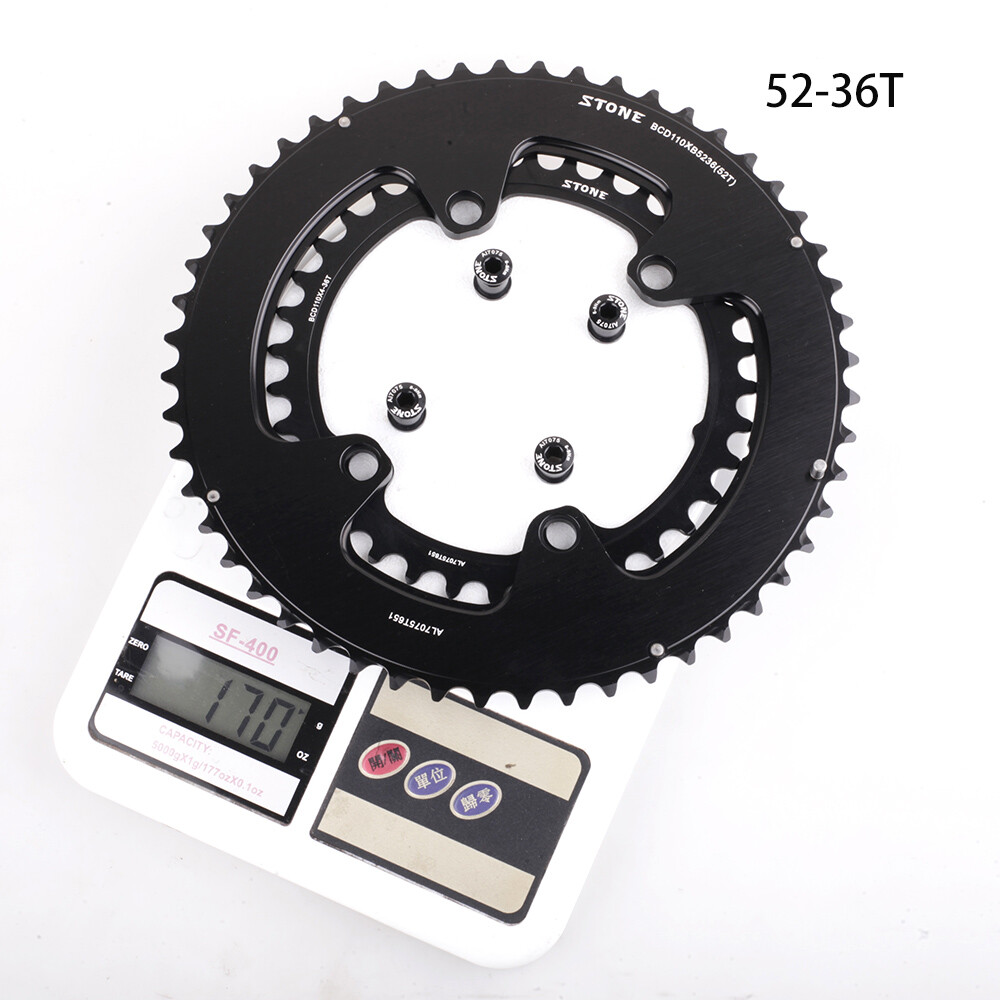 STONE Double Chainring BCD110 4 Arm for SHIMANO FC5800 6800 9000 Road Bike Ring