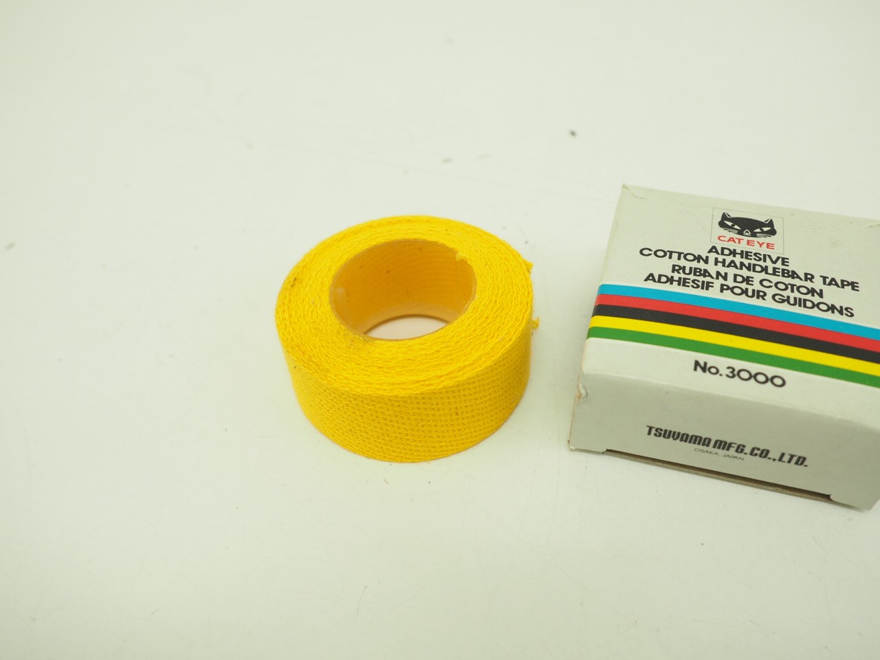 New! Cat Eye Adhesive Cotton Handlebar Tape No. 3000 Yellow Single