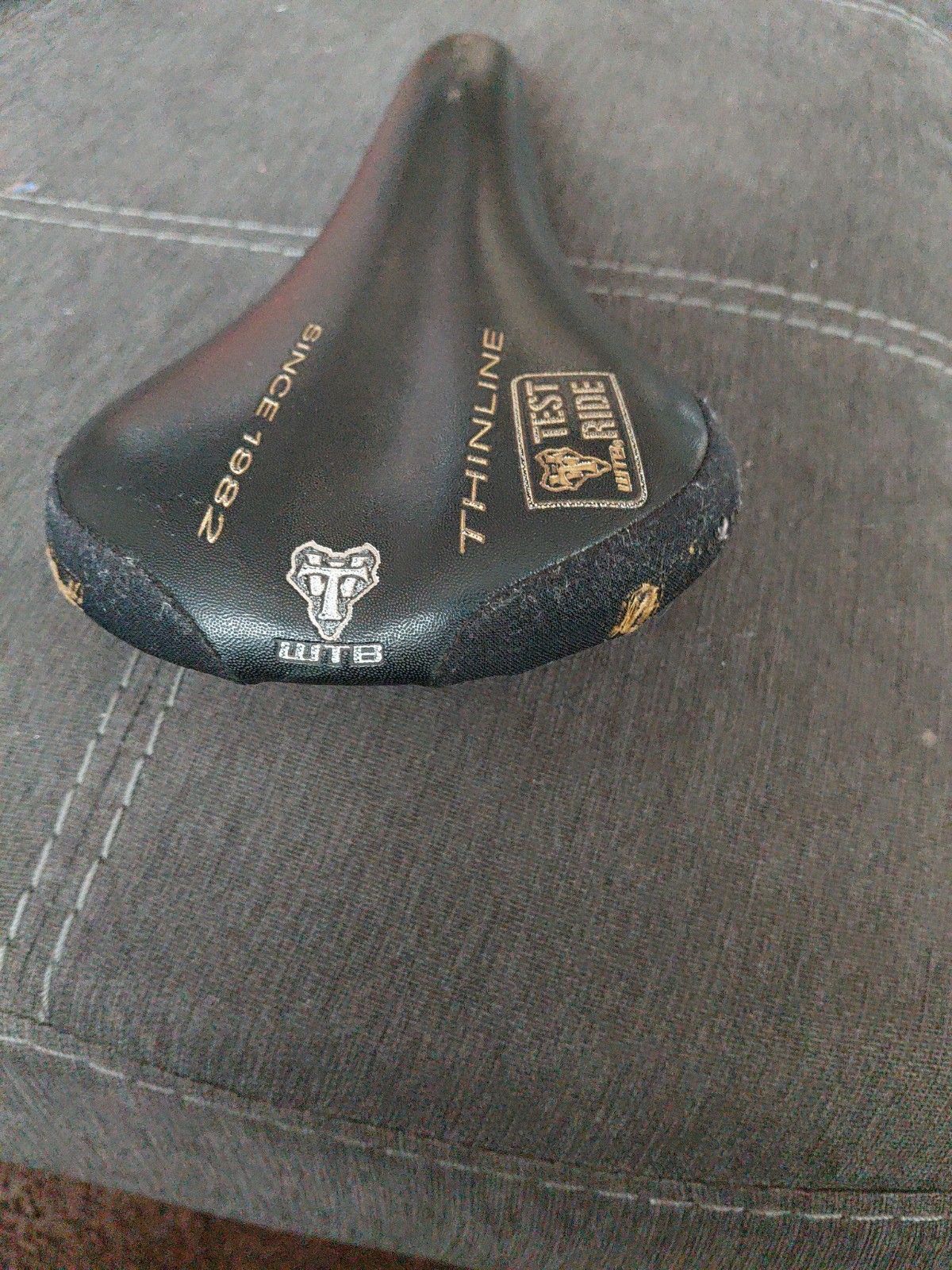 Black WTB Silverado Thinline 82/07 270mm x 130mm Titanium Rail Saddle