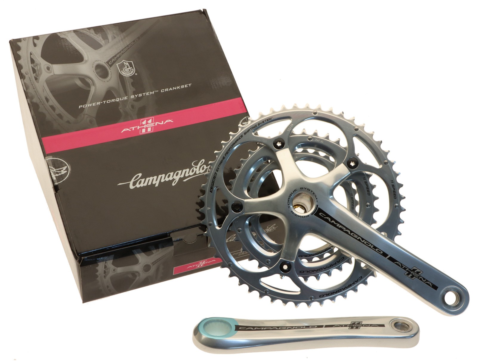 Campagnolo Athena Crankset 52/39/30T TRIPLE Silver 175mm 11s Power-Torque NEW