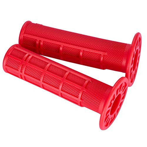 7/8» ATV Grips Universal Handlebar Grips Soft Rubber Motorcycle Grip for Red