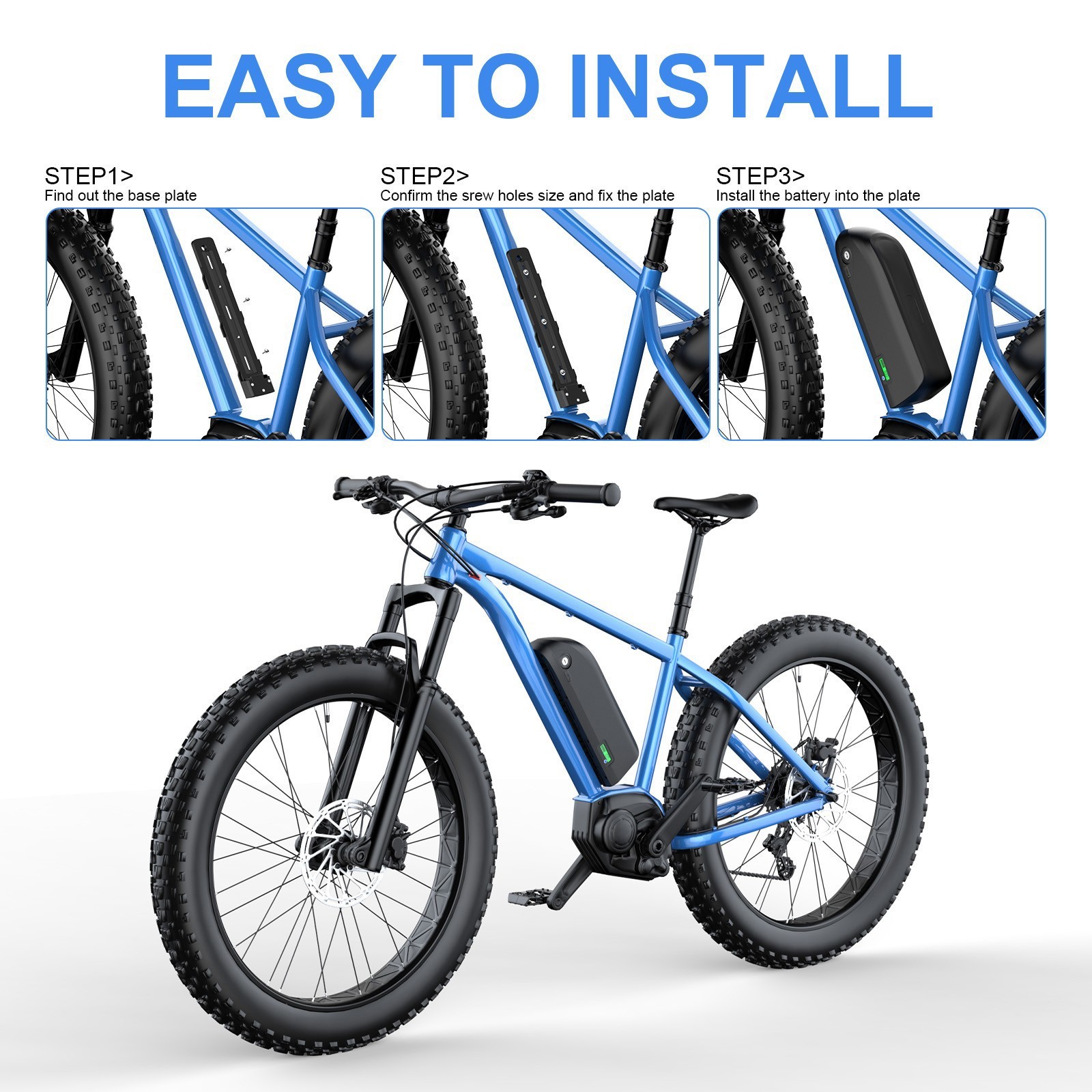 Ebike Battery 48V 20Ah Samsung Lithium Battery Pack For 0~2000W Bafang CSC Motor