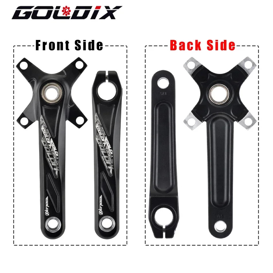 104BCD MTB Crankset 165-175mm Narrow Wide Chainring 32T-38T Round Oval