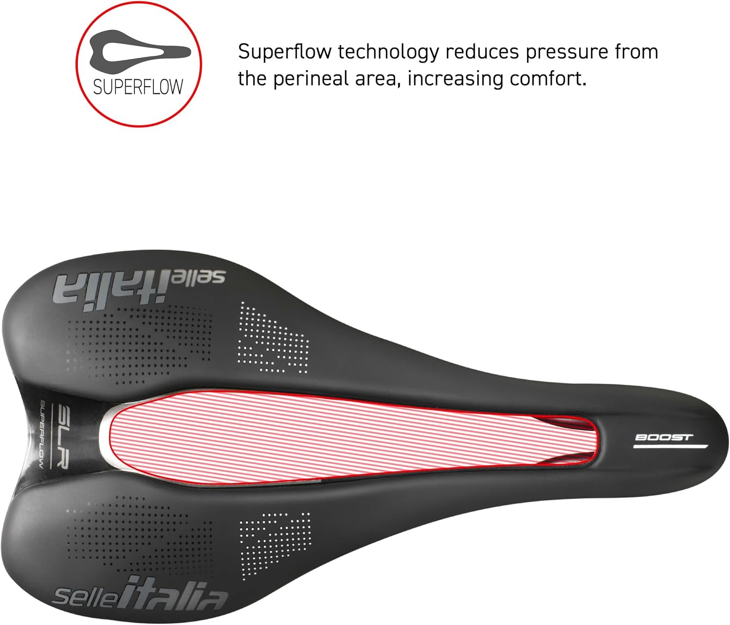 Selle Italia SLR Boost TM Superflow, MTB and Road Bike Saddle – for Men and W…