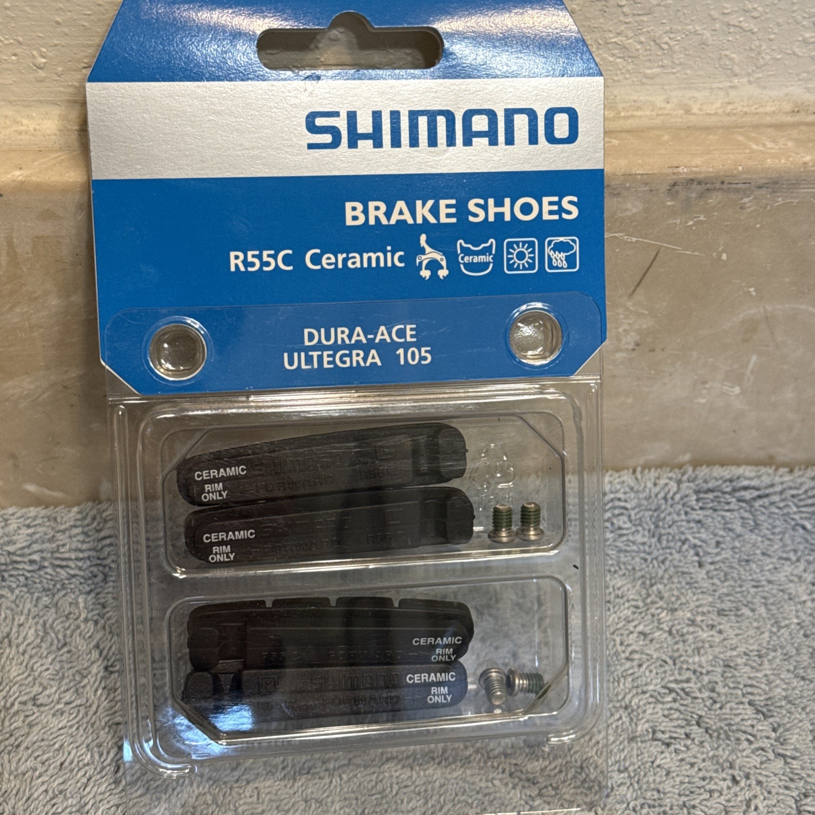 Shimano R55C Brake Shoes for Ceramic Rims only – 2 pair [caw]