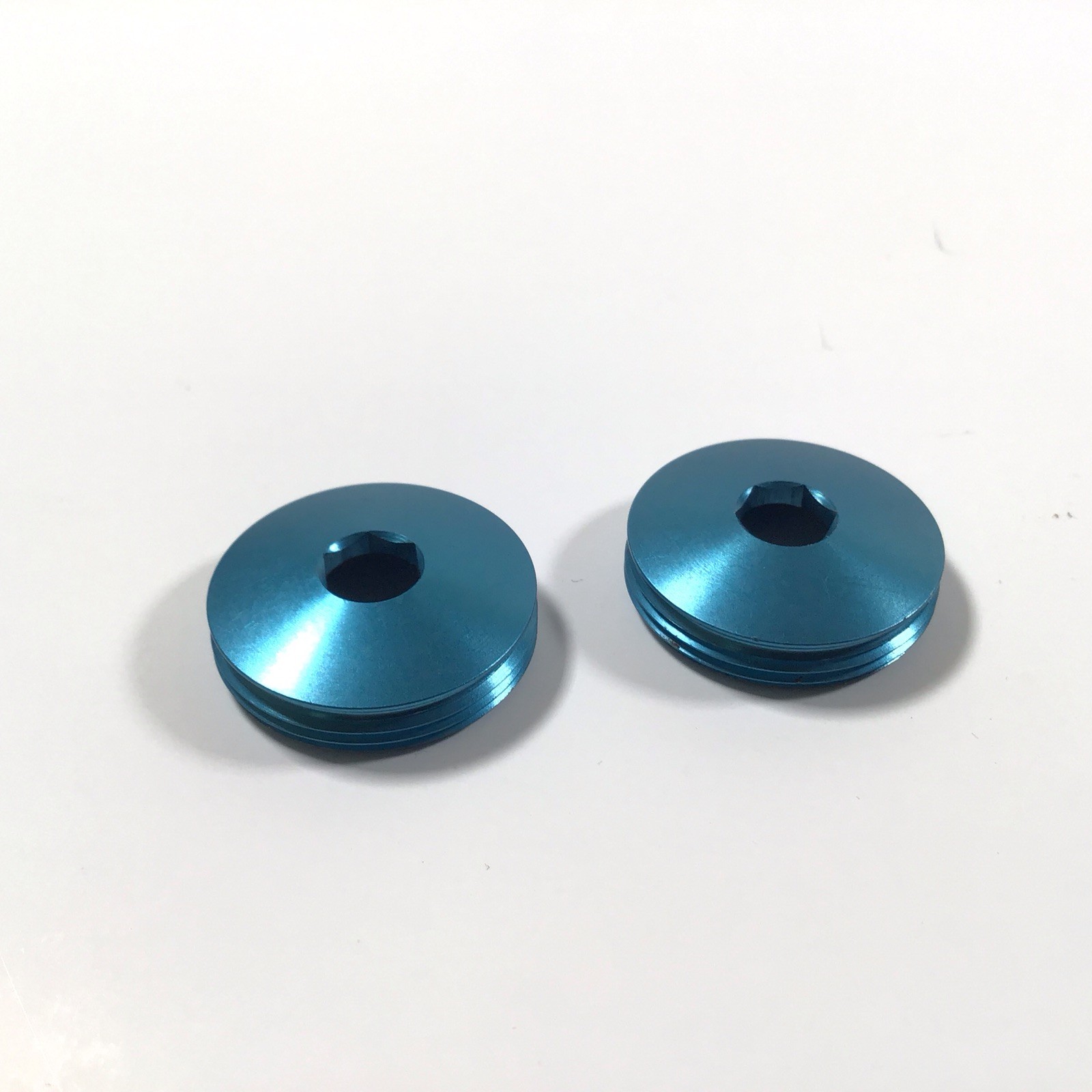 Vuelta Square Taper Crank Arm Dust Caps Blue NOS Vintage MTB Kooka Grafton Cook