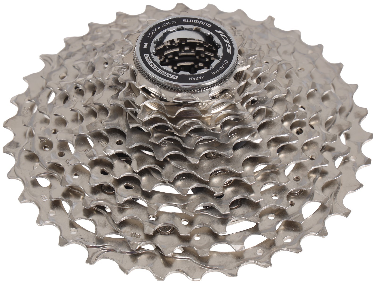 Shimano 105 CS-R7100 12 Speed Road Bike Cassette 11-34T Hyperglide Steel Cogs