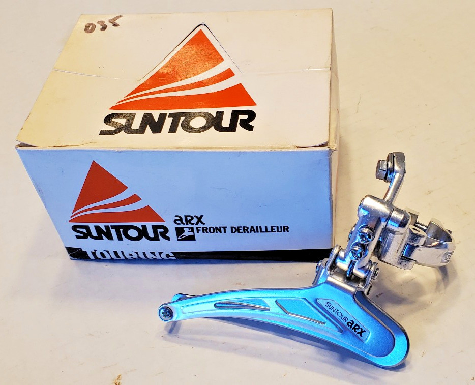 NOS Suntour ARX Front Derialleur MTB Touring Road Bicycle Schwinn Fuji Trek