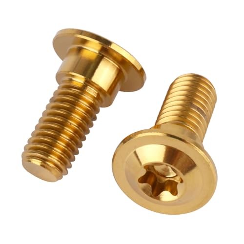 6Pcs Titanium Bolt M8 x 20mm 25mm Motorcycle Rear Brake Rotor M8x20mm Gold