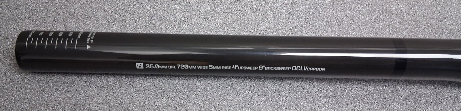 Bontrager Kovee Pro Carbon 35 Handlebar – 720mm x 5mm, Black *OE*