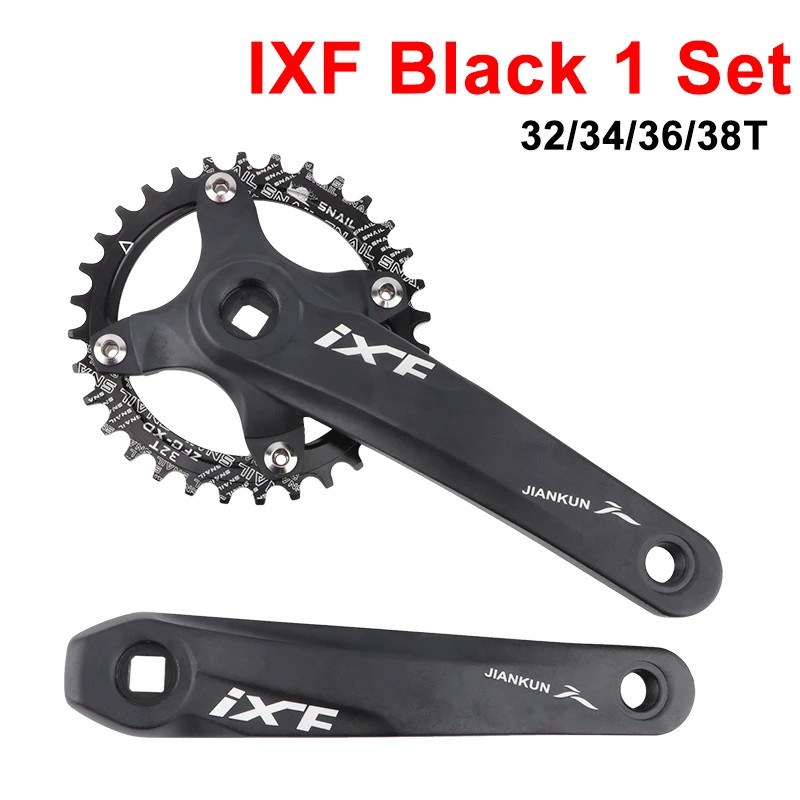 Square Hole MTB Crankset 104BCD 170mm Narrow Tooth Chainring 32/34/36/38/40T/42T