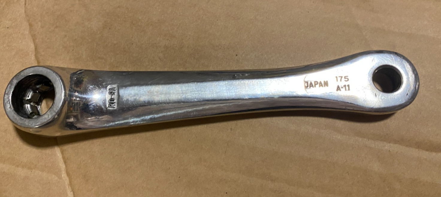 Touring Triple Crank arms with BB 175×130/74 Vintage Made in Japan