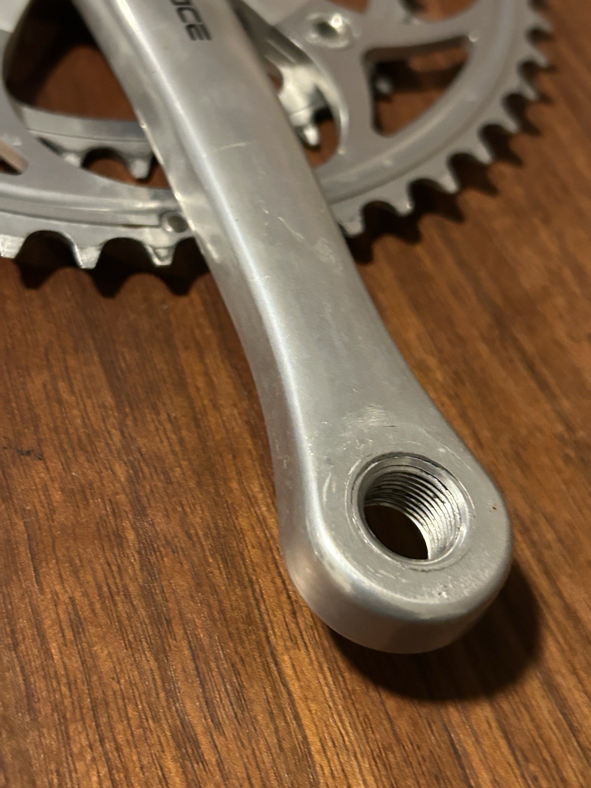 Vintage Shimano Dura Ace FC-7410 Crankset 170 mm 53-39T 7400 Road Ti Crank Bolts