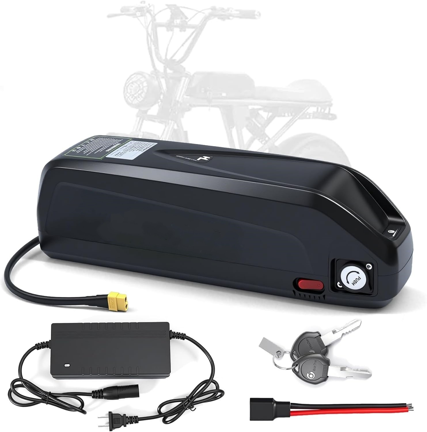 48V 20Ah Rad Power E-Battery Rad External Battery Pack 48V DIY Bicycle Battery