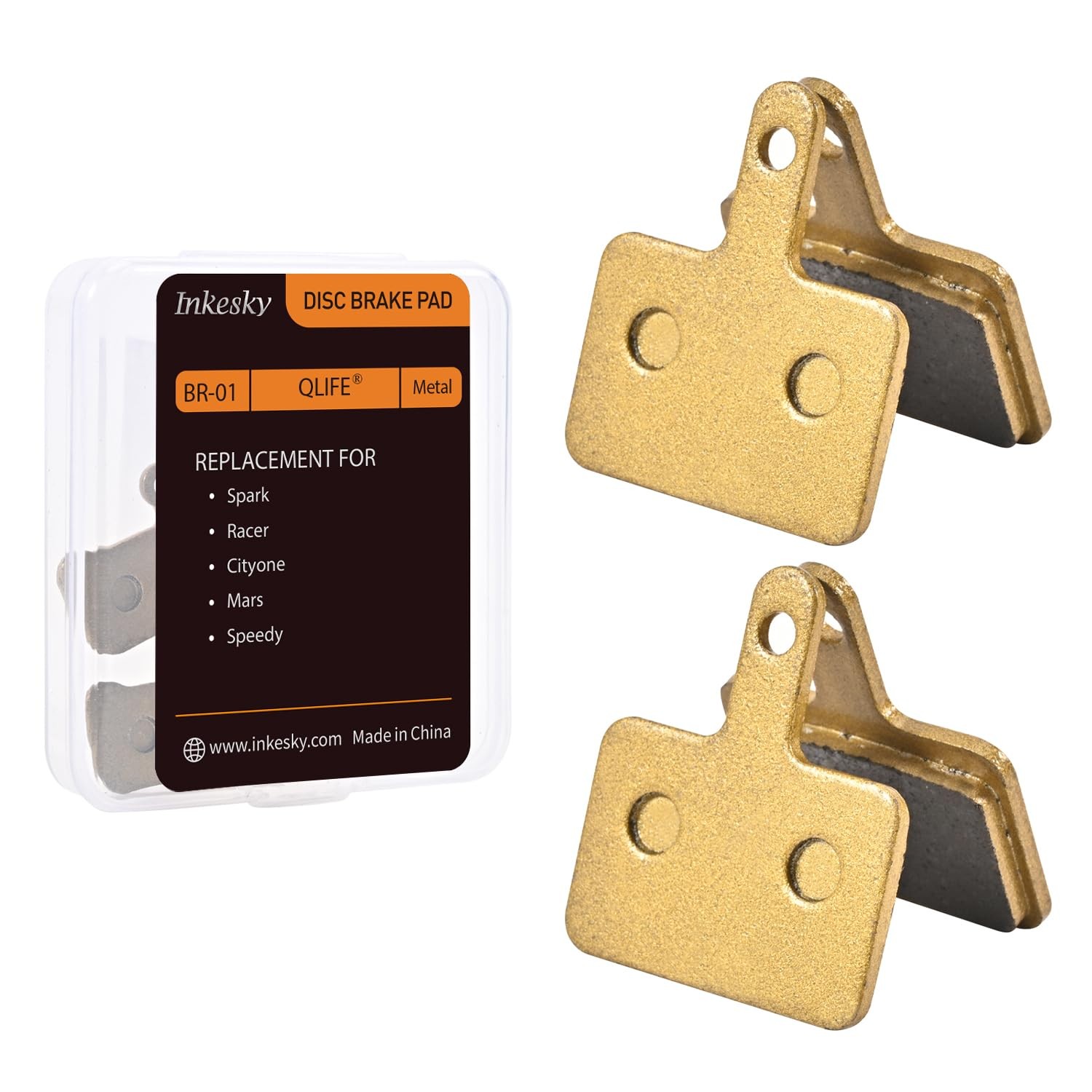 Brake Pads Compatible With Rectangle Standard Bike Repair Parts Replacement