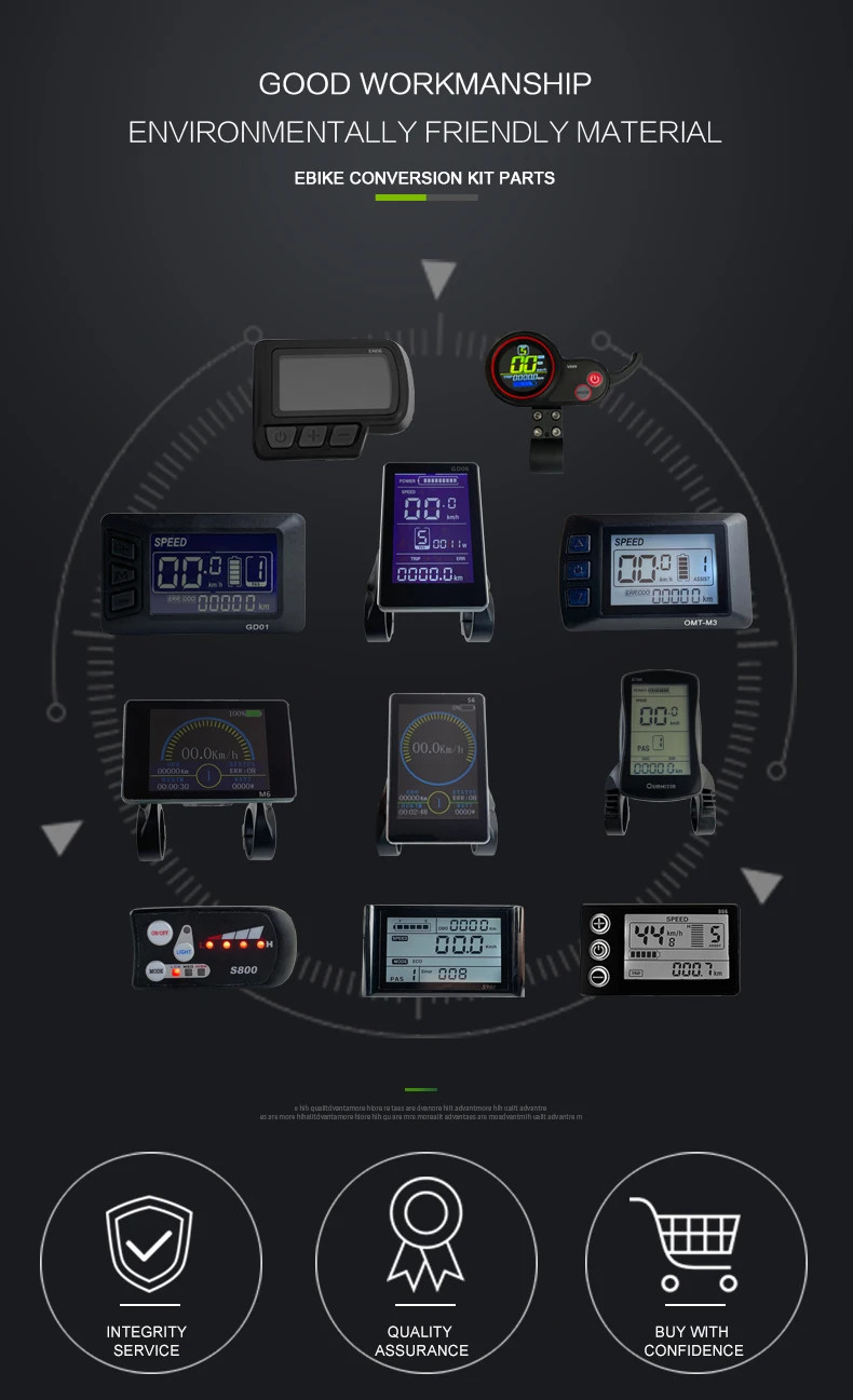 24V 36V 48V JN LED/LCD E-bike Display Group Electric Bicycle Control Panel