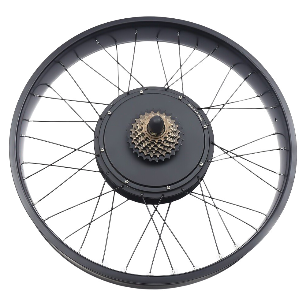 48V 1500W 26 inch LCD Fat Snow Tire Electric Bicycle E-Bike Rear Wheel Hub Motor