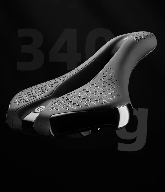 Bicycle Seat Saddle MTB Road Bike Breathable Shockproof Non-Slip Leather Cushion