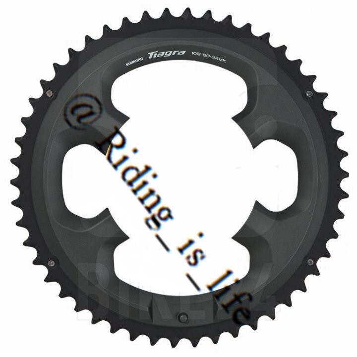 New Shimano Tiagra FC-4700 2×10 Speed DOUBLE Chainring A SET 50-34T NO Bolts
