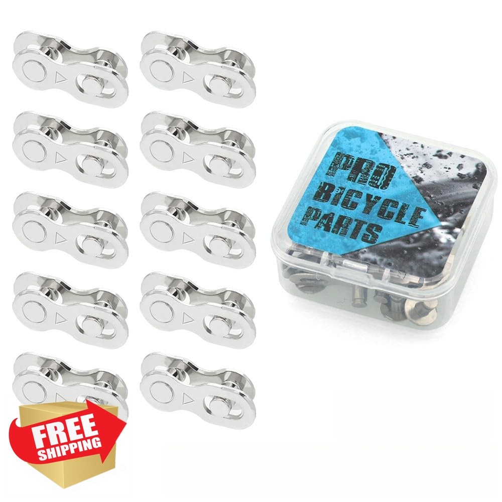 10 Pairs Bicycle Missing Link Universal 1/6/7/8-Speed Bicycle Chain Quick Lin…