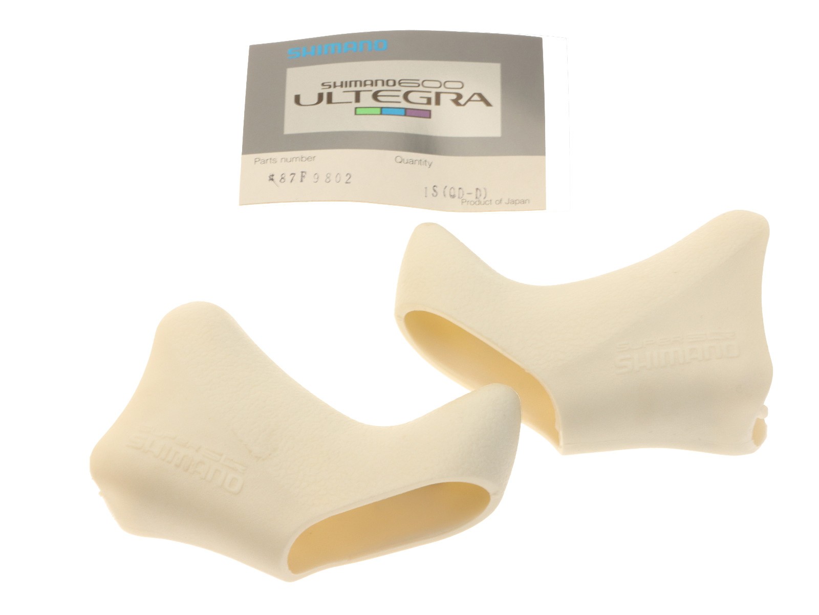 Shimano 600 Ultegra Bracket Covers Brake Hoods Pair BL-6403 Aero White NEW NOS