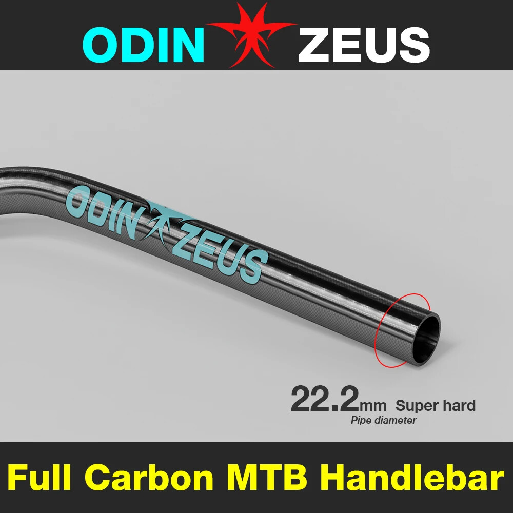 MTB Bicycle Handlebar Full Carbon Fiber Riser Bar 580-720mm Diameter 31.8/25.4mm