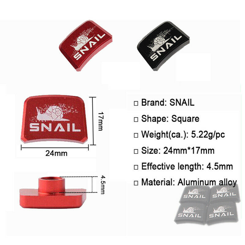 SNAIL Aluminum Chainring 4PCS Bolts MTB Bike Square Crankset Chainwheel Screws