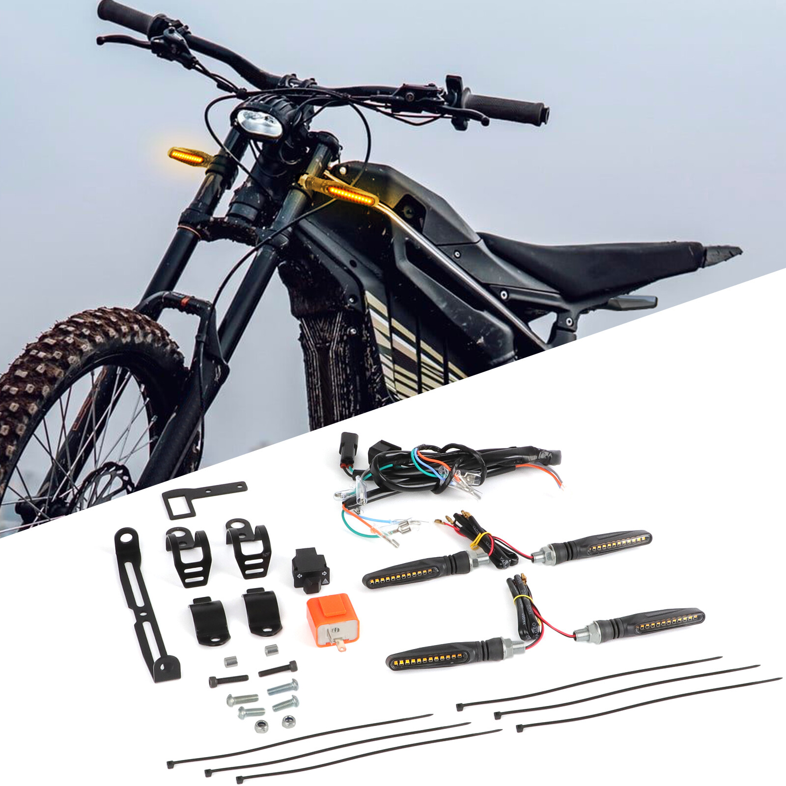 Street Legal Kit LED Turn Signal Indicator Light For Talaria Sting MX4 R E-Bike