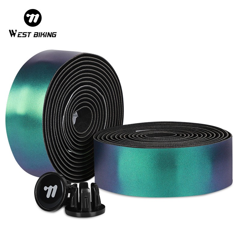 WEST BIKING Photochromic Reflective Road Bike Bicycle Handlebar Tape a Pair