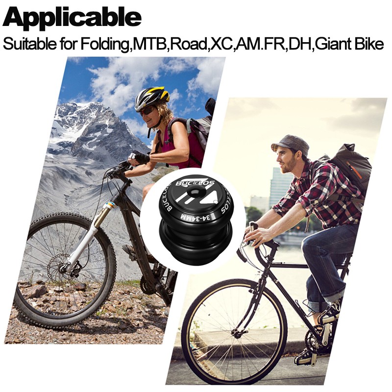 34/44/44-56mm 1-1/8″ Threadless MTB Road Bike Bicycle Sealed Bearing Headset Set
