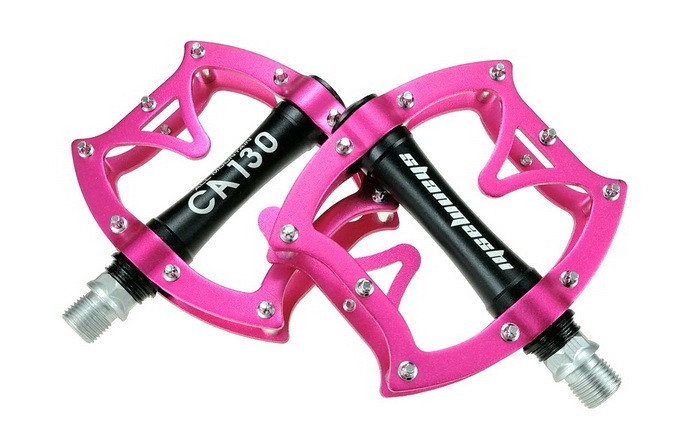 Aluminum Road MTB Mountain Bike XC Bicycle Pedal 2DU Bearings Flat Pedals CA130