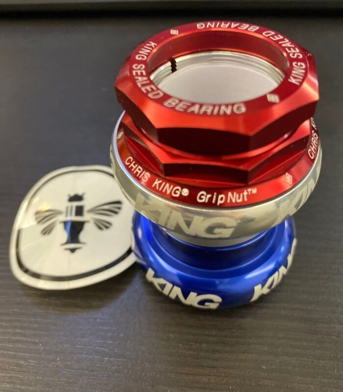CHRIS KING GRIPNUT THREADED BOLD HEADSET 1-1/8″ BROMPTION NEW