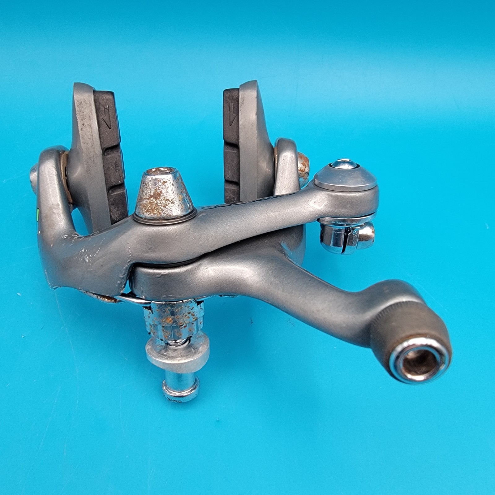 Shimano 600 Tricolor BR-6400 Gray Short-Reach Side-Pull Brake Calipers e18