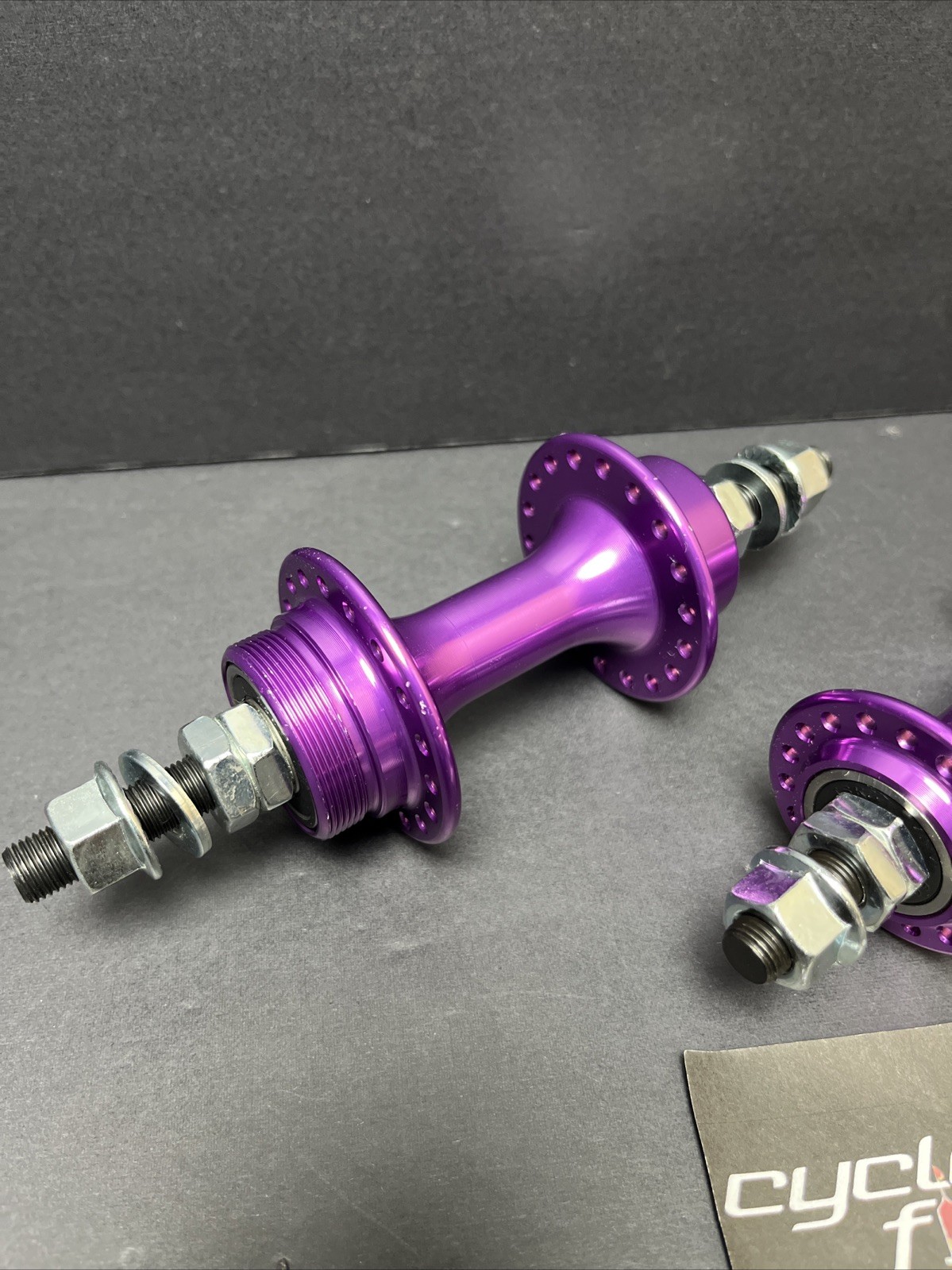 36H Sealed Low Flange Anodized Purple Alloy Bmx Bike Bicycle Hub Set Fit Haro GT