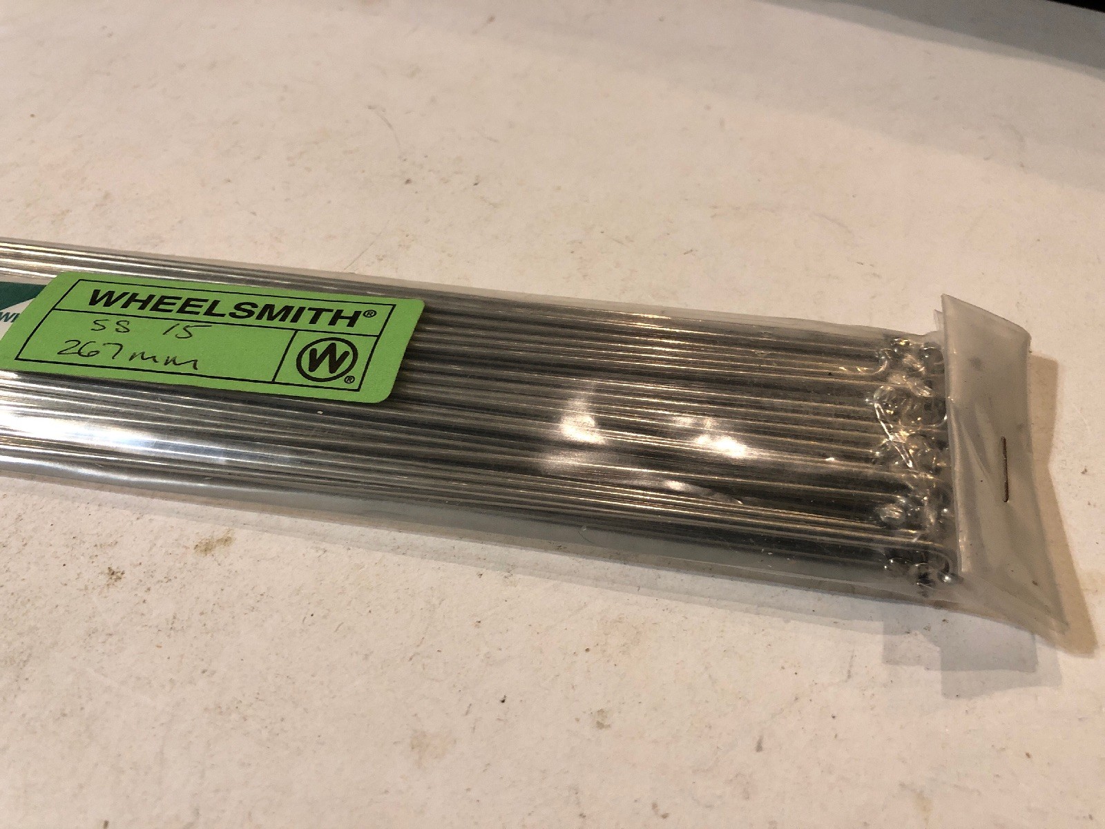 Wheelsmith SS15-267mm Silver spokes Pack Of 50