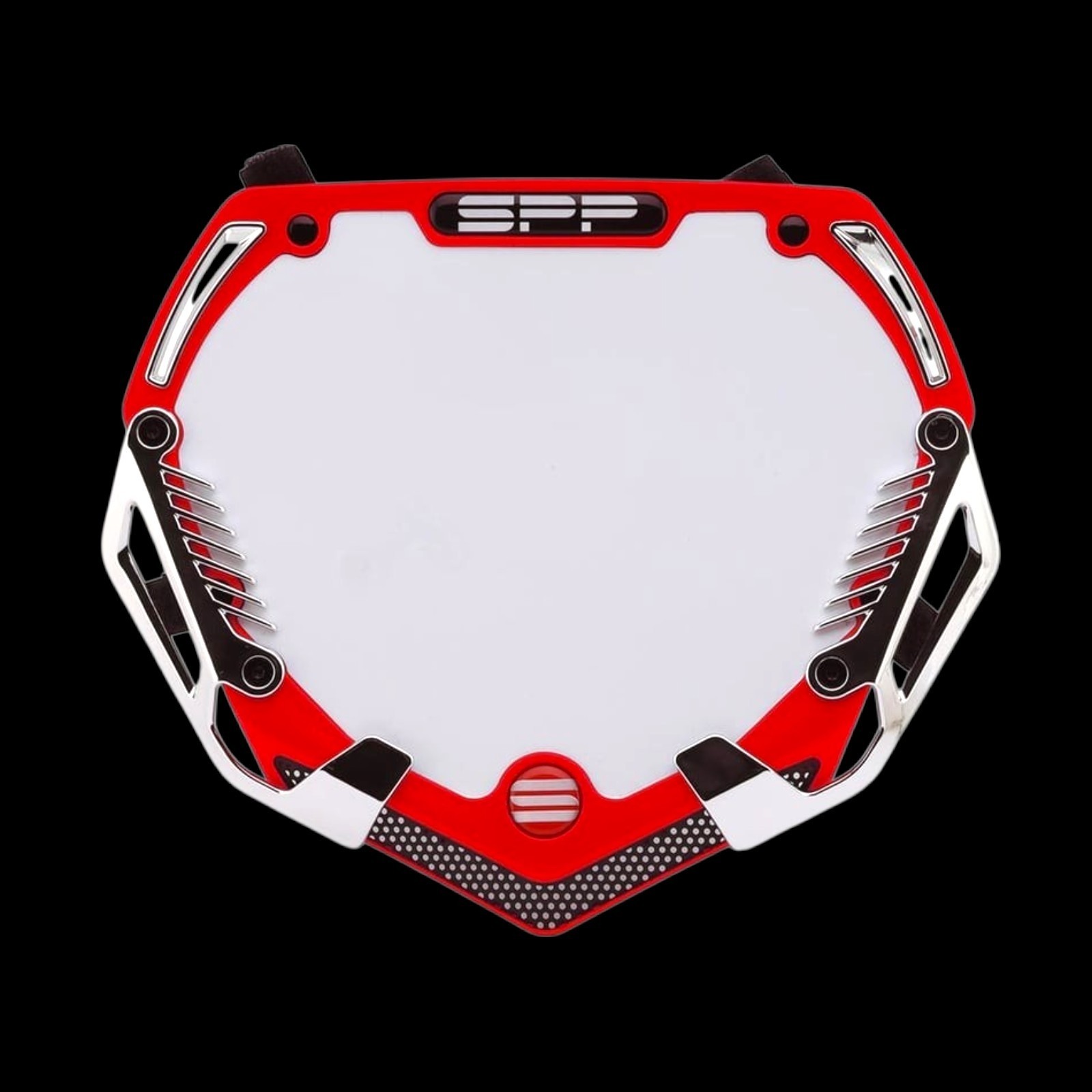 SYNDYT SPP 7pc Number Plate System (Red/Chrome) (Pro) 8.25″x9.5″