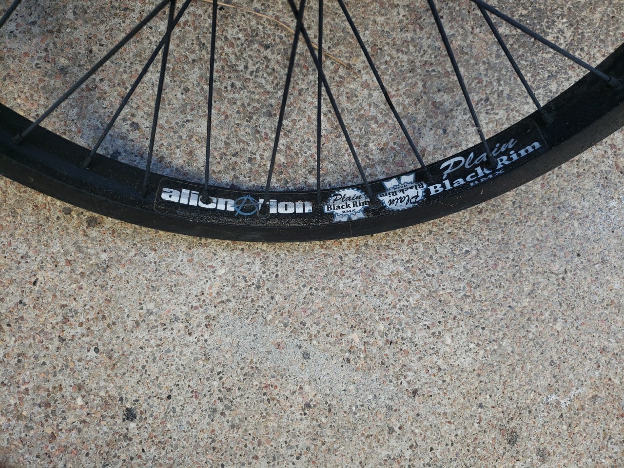 ALIENNATION 406X25.6 PLAIN BLACK BLACK RIM SET