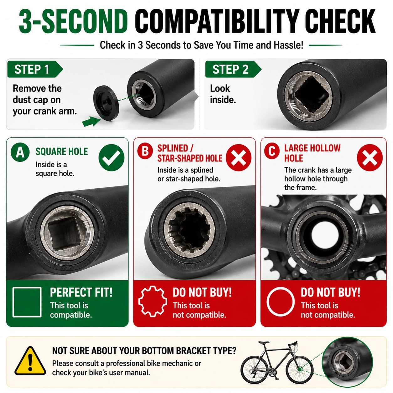 Red Bicycle Crank Puller and Bottom Bracket Removal Tool Set