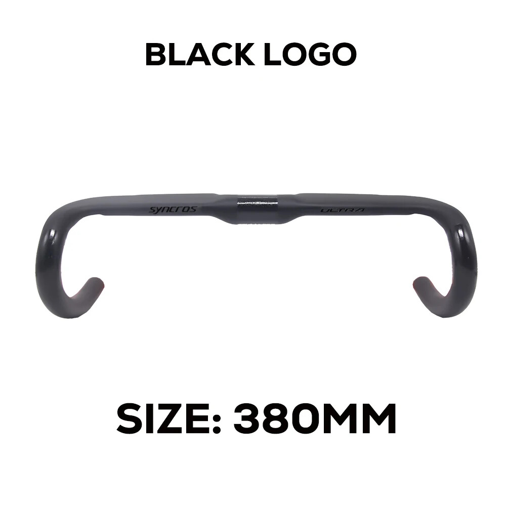 Road Bike Handlebar 380mm/400mm/420mm/440mm Black Matt Fully Internal Routing