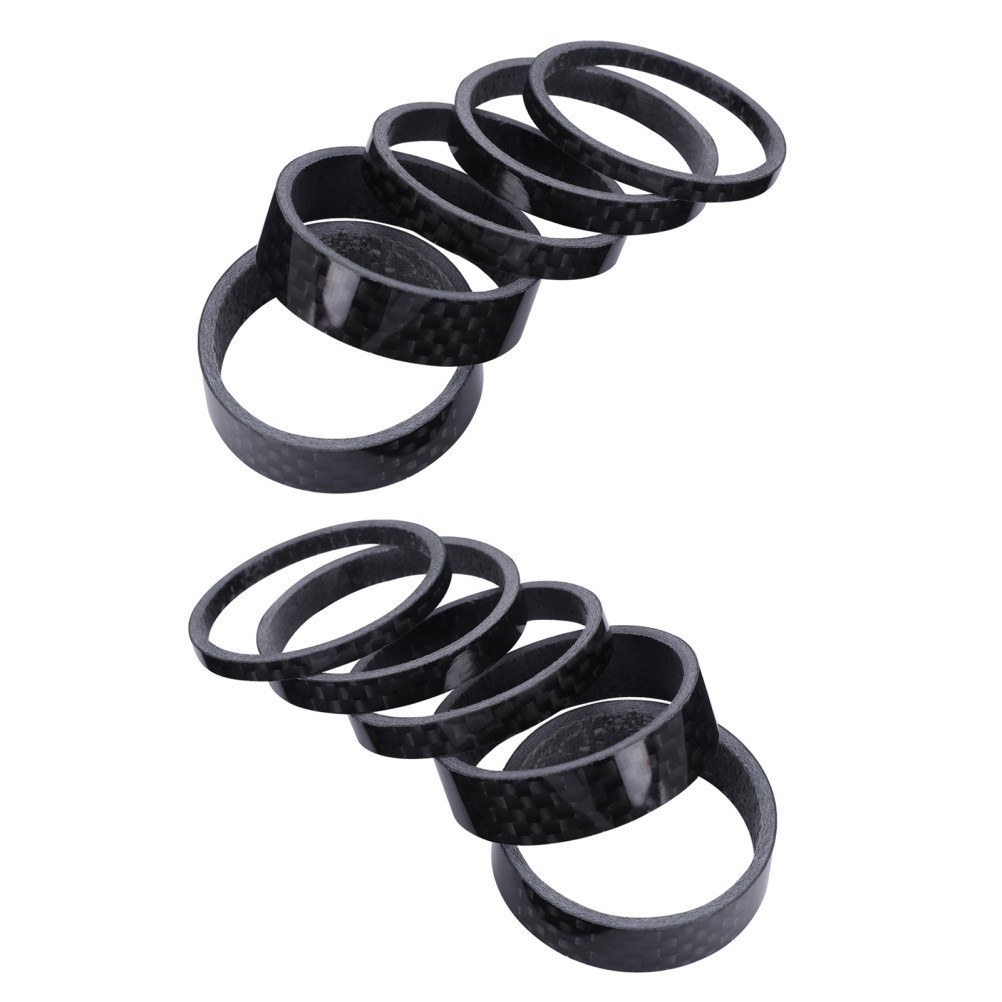 10 Pcs Bicycle Headset Spacer Carbon Spacers Bike Front Fork Stem