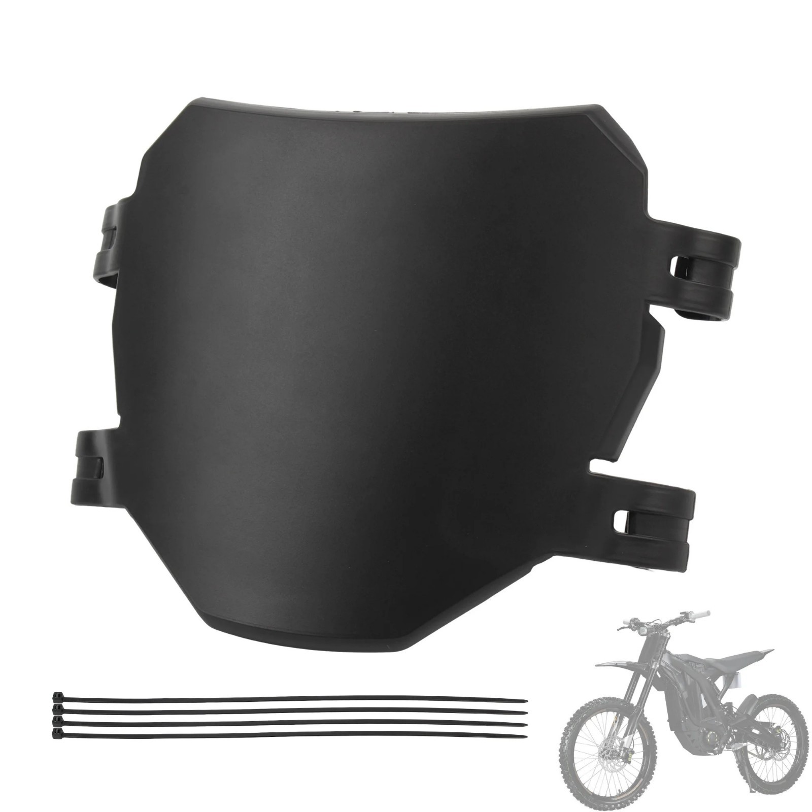 ODI Black Number Plate With Zip Ties For Downhill MTB’s EBikes Surrons