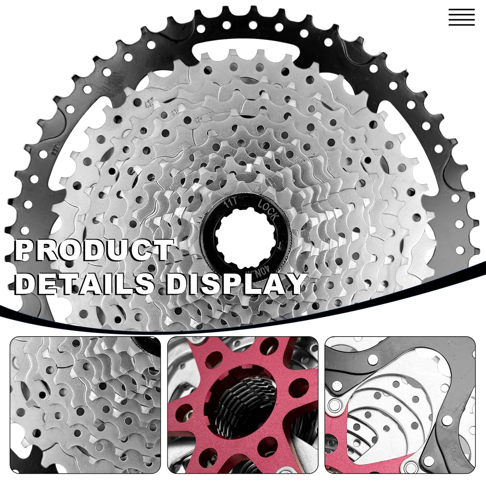 12 Speed Bike Cassette Freewheel Wide Ratio Bicycle Component Mountain